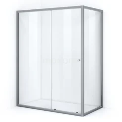 Ruby Allure Douchecabine | 150x100 Cm Chroom Helder Glas Schuifdeur Rechthoek