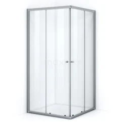 Ruby Allure Douchecabine | 90x90 Cm Chroom Helder Glas Schuifdeur Vierkant