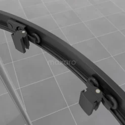 Ruby Allure Douchecabine | 90x90 Cm Mat Zwart Helder Glas Schuifdeur Kwartrond -Badkamer Verkoop ruby allure douchecabine 90x90 cm mat zwart helder glas schuifdeur kwartrond r0820 0909m 2