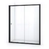 Ruby Allure Douchedeur | 165 Cm Mat Zwart Helder Glas Schuifdeur