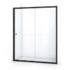 Ruby Allure Douchedeur | 170 Cm Mat Zwart Helder Glas Schuifdeur