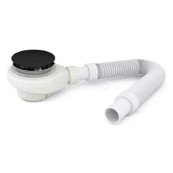 Sifon & Afvoerslang Hoge Douchebak En Stoomcabine Zwart