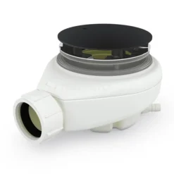 Sifon Lage Douchebak Zwart