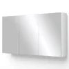 Spiegelkast Lato 120x62cm Hoogglans Wit 3 Deuren