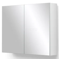 Spiegelkast Lato 80x62cm Hoogglans Wit 2 Deuren