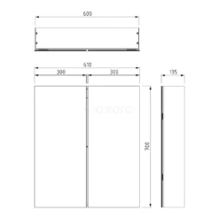 Spiegelkast Met Verlichting Lento 60x70cm Stopcontact -Badkamer Verkoop spiegelkast met verlichting lento 60x70cm stopcontact k45 0600 55505 7