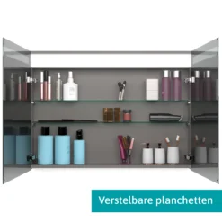 Spiegelkast Met Verlichting Modulo 100x70cm Donkergrijs -Badkamer Verkoop spiegelkast met verlichting modulo 100x70cm donkergrijs k99 1000 59008 06 2