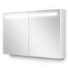 Spiegelkast Met Verlichting Modulo 120x70cm Hoogglans Wit