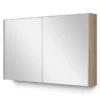 Spiegelkast Met Verlichting Modulo 120x70cm Lichtbruin Eiken