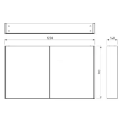 Spiegelkast Met Verlichting Modulo 120x70cm Lichtbruin Eiken -Badkamer Verkoop spiegelkast met verlichting modulo 120x70cm lichtbruin eiken k99 1200 59009 34 5