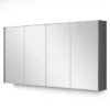 Spiegelkast Met Verlichting Modulo 140x70cm Donkergrijs Beton