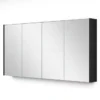 Spiegelkast Met Verlichting Modulo 140x70cm Hoogglans Zwart