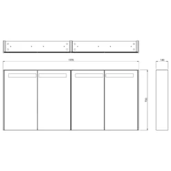 Spiegelkast Met Verlichting Modulo 160x70cm Lichtgrijs Eiken 9 Spiegelkast Met Verlichting Modulo 160x70cm Lichtgrijs Eiken -Badkamer Verkoop spiegelkast met verlichting modulo 160x70cm lichtgrijs eiken k99 1600 59008 33 4
