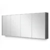 Spiegelkast Met Verlichting Modulo 180x70cm Donkergrijs Beton