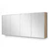 Spiegelkast Met Verlichting Modulo 180x70cm Lichtbruin Eiken