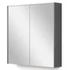 Spiegelkast Met Verlichting Modulo 70x70cm Donkergrijs Beton
