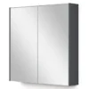 Spiegelkast Met Verlichting Modulo 70x70cm Donkergrijs