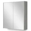 Spiegelkast Met Verlichting Modulo 70x70cm Grijs Eiken