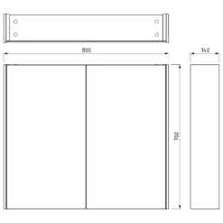 Spiegelkast Met Verlichting Modulo 80x70cm Mat Wit -Badkamer Verkoop spiegelkast met verlichting modulo 80x70cm mat wit k99 0800 59009 05 5