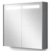 Spiegelkast Met Verlichting Modulo 80x70cm Middengrijs