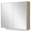 Spiegelkast Met Verlichting Modulo 90x70cm Lichtbruin Eiken