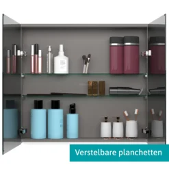 Spiegelkast Met Verlichting Modulo 90x70cm Lichtgrijs Beton -Badkamer Verkoop spiegelkast met verlichting modulo 90x70cm lichtgrijs beton k99 0900 59008 50 2