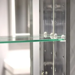 Spiegelkast Mio 100x66cm Aluminium 2 Deuren -Badkamer Verkoop spiegelkast mio 100x66cm aluminium 2 deuren k03 1000 45605 3