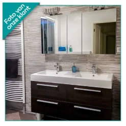 Spiegelkast Mio 125x66cm Aluminium 3 Deuren -Badkamer Verkoop spiegelkast mio 125x66cm aluminium 3 deuren k03 1250 45605 4