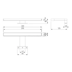 Spiegelverlichting LED 30cm -Badkamer Verkoop spiegelverlichting led 30cm l113 7242 4