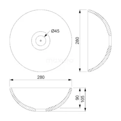 Toiletmeubel Met Waskom Keramiek Modulo Eiken Vlak 41 Cm Hoogglans Zwart Blad -Badkamer Verkoop toiletmeubel met waskom keramiek modulo eiken vlak 41 cm hoogglans zwart blad tmk10 03275 5