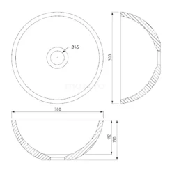 Toiletmeubel Met Waskom Mineraalmarmer Modulo Mat Wit Lamel 41 Cm Mat Zwart Blad -Badkamer Verkoop toiletmeubel met waskom mineraalmarmer modulo mat wit lamel 41 cm mat zwart blad tmk10 04698 5