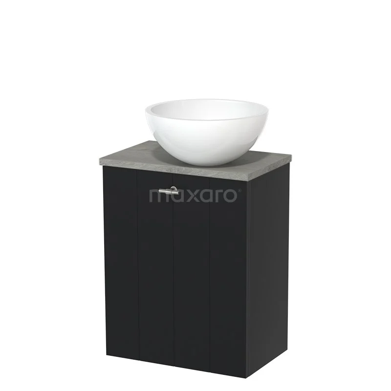 Toiletmeubel Met Waskom Mineraalmarmer Modulo Mat Zwart Lamel 41 Cm Grijs Eiken Blad 2 Toiletmeubel Met Waskom Mineraalmarmer Modulo Mat Zwart Lamel 41 Cm Grijs Eiken Blad - Afbeelding 2