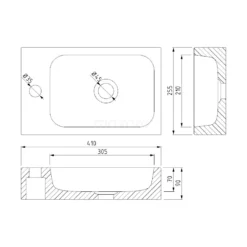 Toiletmeubel Met Wastafel Natuursteen Modulo Donkerbruin Eiken 40 Cm -Badkamer Verkoop toiletmeubel met wastafel natuursteen modulo donkerbruin eiken 40 cm tmw10 00116 5