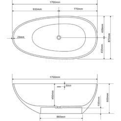 Tordino Vrijstaand Bad | 170x87cm Solid Surface Mat Wit 15 Tordino Vrijstaand Bad | 170x87cm Solid Surface Mat Wit -Badkamer Verkoop tordino vrijstaand bad 170x87cm solid surface mat wit vsb03 mn 7