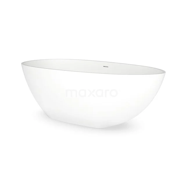 Tordino Vrijstaand Bad | 170x87cm Solid Surface Mat Wit 1 Tordino Vrijstaand Bad | 170x87cm Solid Surface Mat Wit
