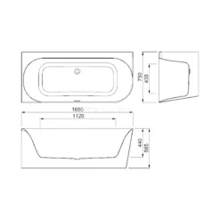 Velino Hoekbad | 165x75cm Acryl Glans Wit Links -Badkamer Verkoop velino hoekbad 165x75cm acryl glans wit links vsa73l 7