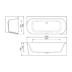 Velino Hoekbad | 180x80cm Acryl Glans Wit Rechts -Badkamer Verkoop velino hoekbad 180x80cm acryl glans wit rechts vsa74r 7
