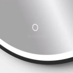 Vivo Badkamerspiegel Met Ledverlichting | 80 Cm Rond Zwart -Badkamer Verkoop vivo badkamerspiegel met ledverlichting 80 cm rond zwart m45 0800 43180 2