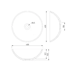 Badkamer Verkoop -Badkamer Verkoop waskom buco beton greige 40x145 cm rond b120 0100 1