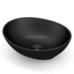 Waskom Clasico Keramiek Mat Zwart 41x33,5cm Ovaal