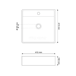 Wastafel Clasico Opbouw Of Hangend 40 Cm Keramiek Wit 1 Kraangat -Badkamer Verkoop wastafel clasico opbouw of hangend 40 cm keramiek wit 1 kraangat k120 1240 3