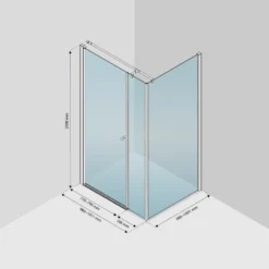 Zircon Comfort Douchecabine | 100x100 Cm Chroom Helder Glas Draaideur Vierkant -Badkamer Verkoop zircon comfort douchecabine 100x100 cm chroom helder glas draaideur vierkant dh 100208013 9