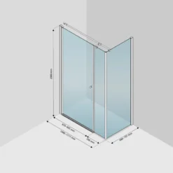 Zircon Comfort Douchecabine | 110x70 Cm Chroom Helder Glas Draaideur Rechthoek -Badkamer Verkoop zircon comfort douchecabine 110x70 cm chroom helder glas draaideur rechthoek dh 070209013 9