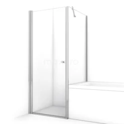 Zircon Comfort Douchecabine | 80x70 Cm Chroom Helder Glas Draaideur Rechthoek