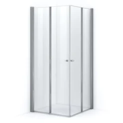 Zircon Comfort Douchecabine | 80x80 Cm Chroom Helder Glas Vouwdeur Vierkant