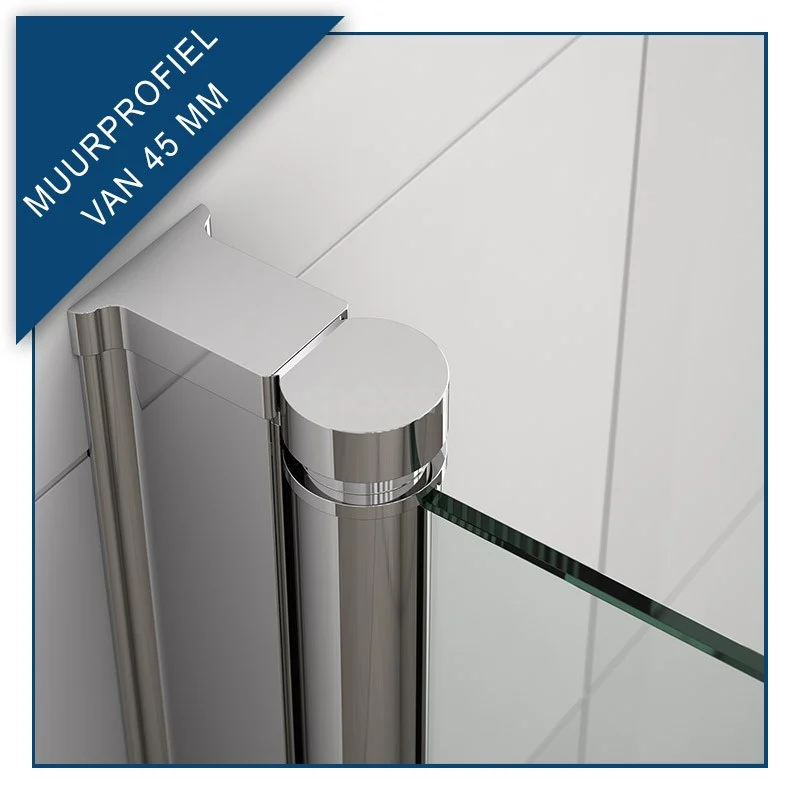 Zircon Comfort Douchecabine | 80x80 Cm Chroom Helder Glas Vouwdeur Vierkant 7 Zircon Comfort Douchecabine | 80x80 Cm Chroom Helder Glas Vouwdeur Vierkant - Afbeelding 7