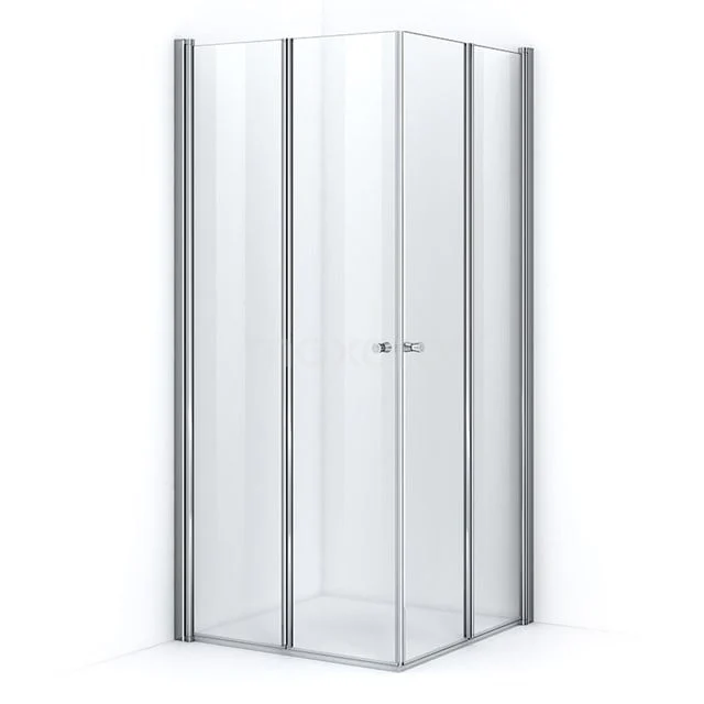 Zircon Comfort Douchecabine | 80x80 Cm Chroom Helder Glas Vouwdeur Vierkant 1 Zircon Comfort Douchecabine | 80x80 Cm Chroom Helder Glas Vouwdeur Vierkant