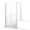 Zircon Comfort Douchecabine | 90x75 Cm Chroom Helder Glas Draaideur Rechthoek