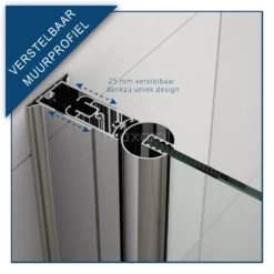 Zircon Comfort Douchedeur | 175 Cm Chroom Helder Glas Draaideur -Badkamer Verkoop zircon comfort douchedeur 175 cm chroom helder glas draaideur dw 1008011 2