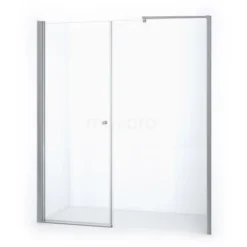 Zircon Comfort Douchedeur | 175 Cm Chroom Helder Glas Draaideur